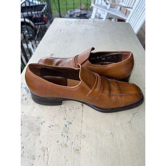 Vintage Florsheim Walnut Loafers Bike Toe 31285 Very Good Condition main image 4